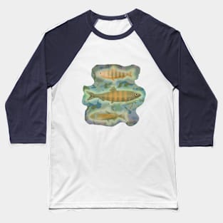 Cammo Fish Baseball T-Shirt